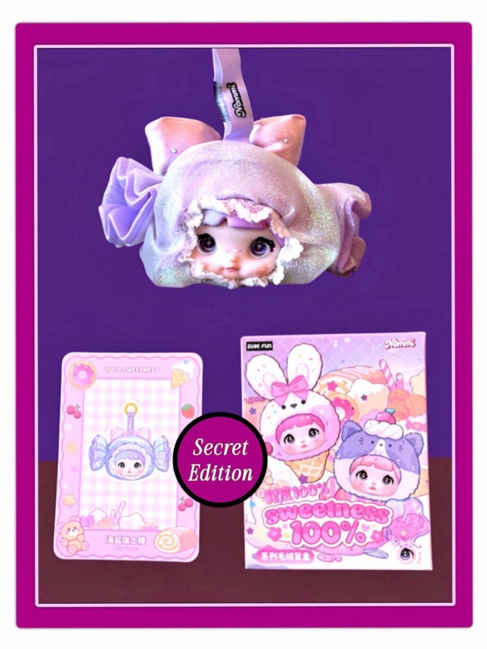 Nommi V9 100% Sweetness Mini Nommi Plush Pendant Keychain Secret